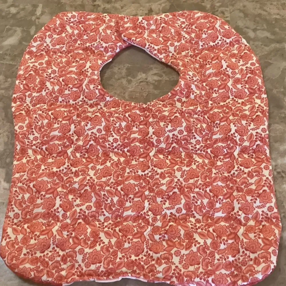 NWOT. Hand Crafted Quilted Reversible Baby Bib. $12 ea. or 3/$25